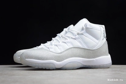 WHITE 11 METALLIC SILVER - JORDAN RETRO 0915